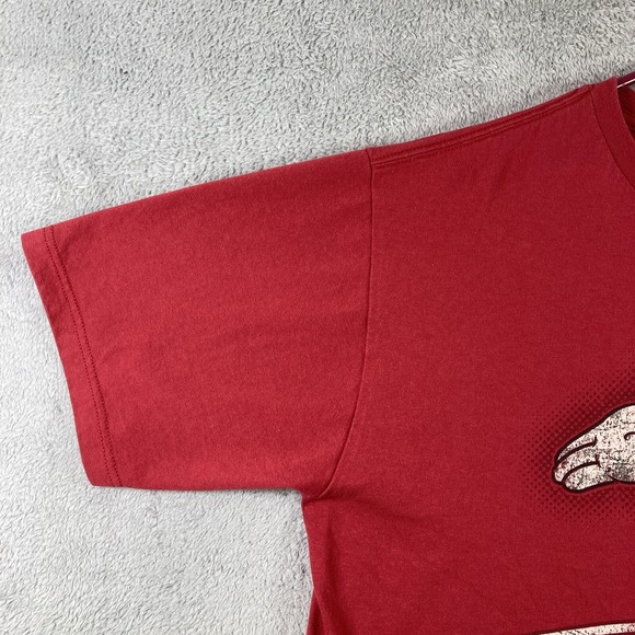 Disney Store Shirt Adult Large Red Mickey Mouse Cartoon Graphic Tee Animation - Picture 5 of 13